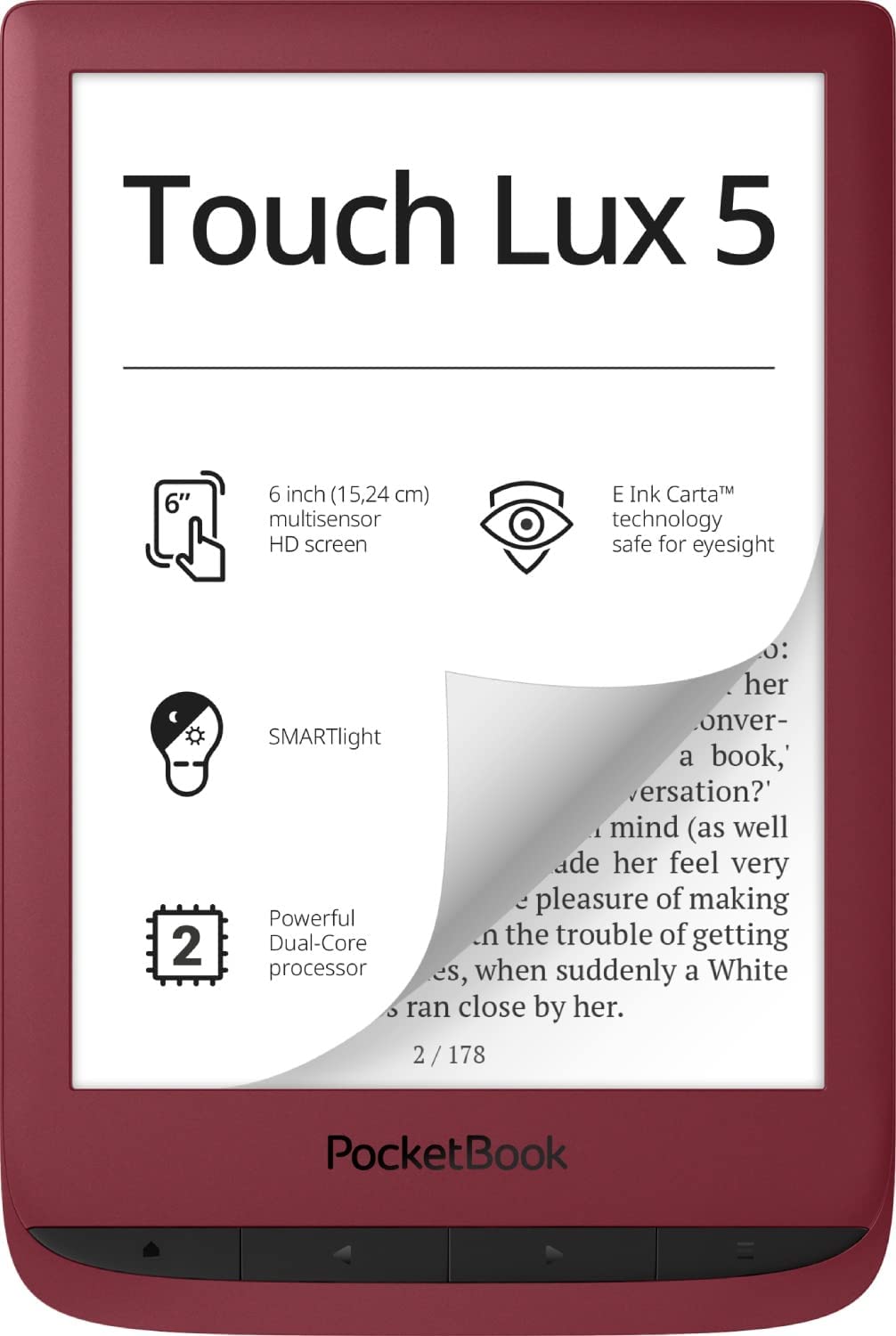 La liseuse Pocketbook Touch Lux 5